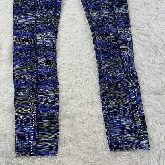 Lululemon Fast and Free Tight II 25" *Nulux Interconnect Blue Multi - Picture 2 of 7